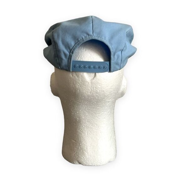 Vintage Blue Cabby Ascot Canada Driver Cap Embroidered Patch Adjustable SnapBack - Picture 5 of 12